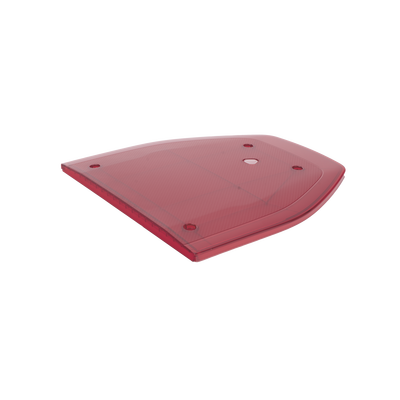 Domo lateral de reemplazo para barra de luces SP216 de la Marca SignalPro, Color Rojo