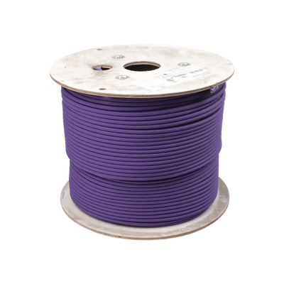Bobina de Cable U/UTP de 4 pares, Z-MAX, Cat6A, Soporte de Aplicaciones 10GBase-T, LS0H, Color Violeta, 305m