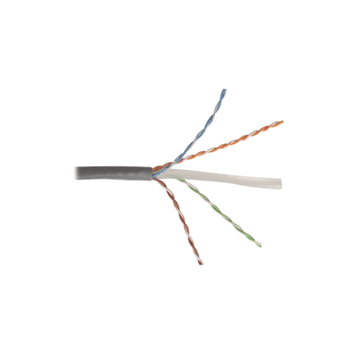 Bobina de Cable UTP Reelex, de 4 pares, Desempeño Cat6, LS0H (Bajo humo, cero halógenos), Color Gris, 24 AWG, 305m