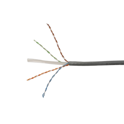 Bobina de Cable UTP Reelex, de 4 pares, Desempeño Cat6, PVC (CM), Color Gris, 24 AWG, 305m