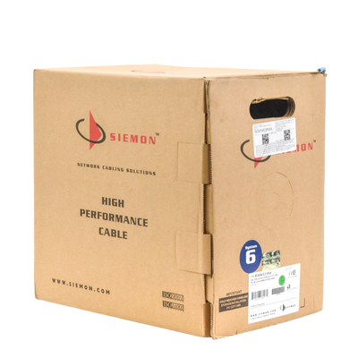 Bobina de Cable UTP Cat6, 23 AWG de 4 Pares, Alto Desempeño, PVC (CMR), 305m Reelex® (Color: Azul)