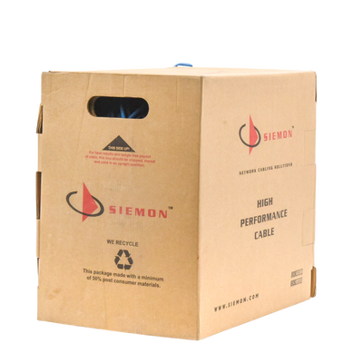 Bobina de Cable UTP Cat6, 23 AWG de 4 Pares, Alto Desempeño, PVC (CMR), 305m Reelex® (Color: Azul)