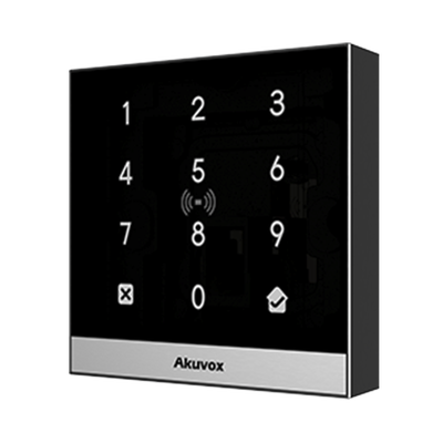 Teclado de Control de Acceso Inteligente / Administración 100% en la Nube / Interfaz WEB / POE / Lector Prox 125 kHz / MIFARE 13.56MHz / NFC / APP Smart Plus / Control de 1 Puerta / PIN Para Visitas / IP65