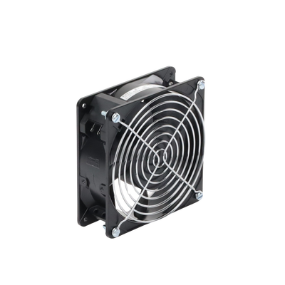 Ventilador Axial Compacto, de 4 Pulgadas, 49 CFM, 115 Vca, De Acero, Color Negro