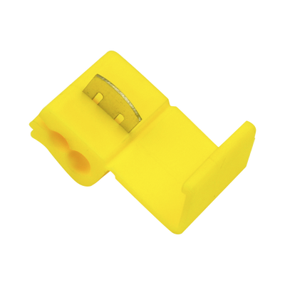 Conector rápido / 12 - 10 AWG / Amarillo / Empalme seguro y rápido sin pelar cables / Paquete de 25 piezas.