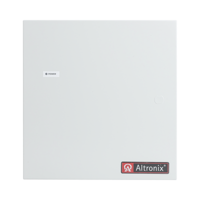 12 o 24 Vcc @ 6 A / fuente tipo control / 1 entrada / 5 salidas / aplicaciones en control de acceso, cctv, incendio , capacidad de baterías / Se requiere baterías.