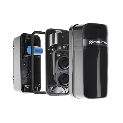 Detector Fotoeléctrico (A baterías) / 0 Falsas Alarmas / Alcance de 60m de Exterior y  350m en interior / Fácil Alineación / Compatible con cualquier panel de alarma