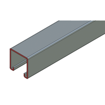 Herraje Cople Para Unicanal 4 X 4 cm de 4 Perforaciones.