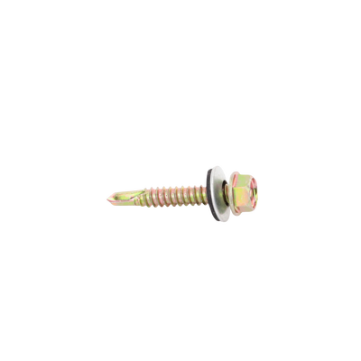 Tornillo Punta Broca Sello Montado 6.5 X 38 mm (1/4" X 1 1/2") Caj. C/100pz.