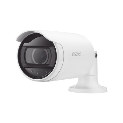 Cámara IP Tipo Bala 4 Megapíxel / Lente varifocal motorizado 3.3 a 10.3mm / IR 30M / WDR 120db / IP66 / H.265 & WiseStream / modo pasillo / POE 802.3af