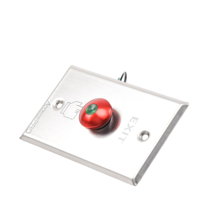 Botón tipo Hongo / Redondo Color Rojo con LED / Estético / NO y COM