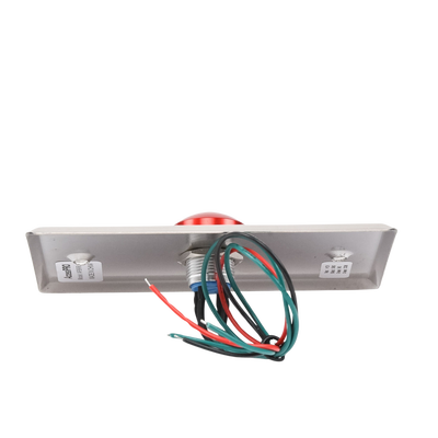 Botón tipo Hongo / Redondo Color Rojo con LED / Estético / NO y COM