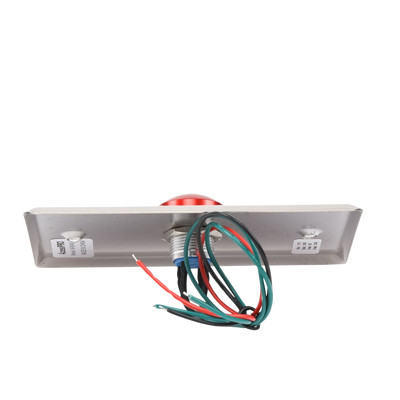 Botón tipo Hongo / Redondo Color Rojo con LED / Estético / NO y COM