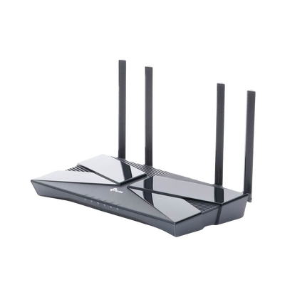 Router WiFi 6 doble banda AX 3000 Mbps /  MU-MIMO y OFDMA / 1 Puerto WAN 10/100/1000 Mbps / 4 Puertos LAN 10/100/1000 Mbps / 4 Potentes Antenas.
