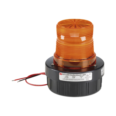 Combinación de intermitente señal audible/visual, Listado por UL y cUL a 120 VCA color Ámbar, hasta 95 dB a 1m
