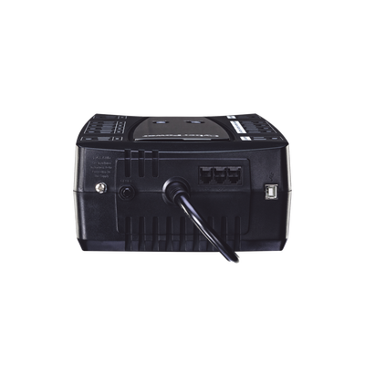 UPS de 900 VA/480 W, Topología Línea Interactiva, Entrada 120 Vca NEMA 5-15P, Tipo Gabinete Compacto, Con 12 Tomas NEMA 5-15R