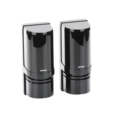 Barrera fotoelectrica de 100 metros con la mejor tecnologia de deteccion de patrones para reducir falsas alarmas / Alámbrico / 2 rayos / compatible con cualquier panel de alarma