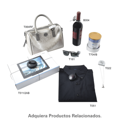 Paquete de 100 Tags RF Para Botellas, Color Gris Claro