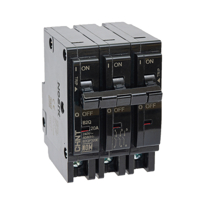 MCB - Interruptor Termomagnético Enchufable, Serie: B2Q, 3P, 40A, 240V  (SKU:1002299)