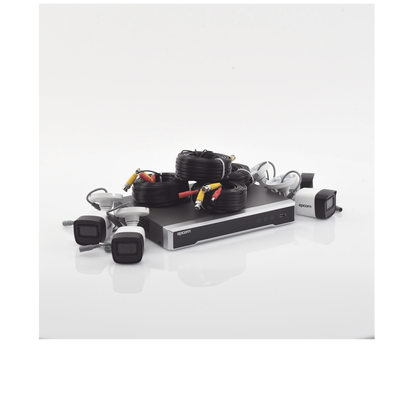 Kit TURBOHD 5 Megapixel / DVR 4 Canales / 4 Cámaras de 5 Megapixel con Micrófono Integrado / 4 Cables 18 Metros / Fuente de Poder Profesional