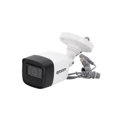 AUDIO POR COAXITRON / Bala TURBOHD 5 Megapixel / Gran Angular 85.5° / Lente 2.8 mm / 30 mts IR EXIR / Exterior IP67 / 4 Tecnologías / dWDR