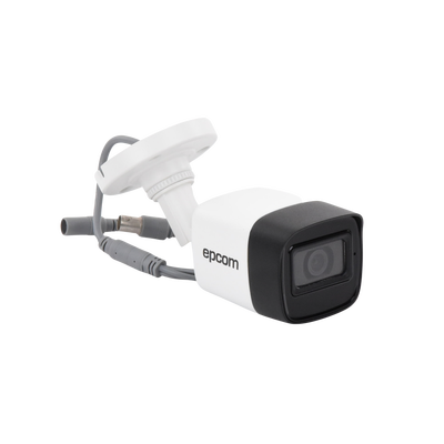 AUDIO POR COAXITRON / Bala TURBOHD 5 Megapixel / Gran Angular 85.5° / Lente 2.8 mm / 30 mts IR EXIR / Exterior IP67 / 4 Tecnologías / dWDR