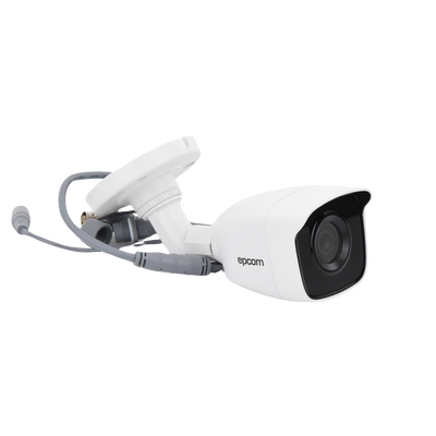 Bala TURBOHD 5 Megapíxel / Lente 2.8mm (85° de Visión) / Exterior IP66 / IR EXIR 20 mts / TVI-AHD-CVI-CVBS / Metal