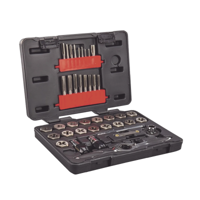 Juego para Roscado Métrico, Tarrajas y Machuelos 75 piezas