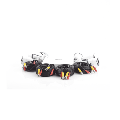 (MICRÓFONO Integrado) Kit TurboHD 1080p Lite / DVR 4 canales / Audio por Coaxitron / 4 Cámaras Bala de Metal con Micrófono Integrado