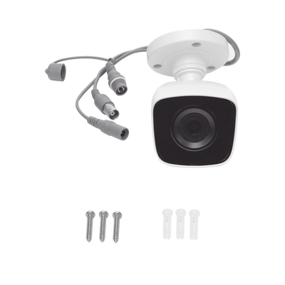 Bala TURBOHD 2 Megapíxeles (1080p) / METALICA / Gran Angular 103° / Lente 2.8 mm / IR EXIR Inteligente 20 mts / Exterior IP66 / TVI-AHD-CVI-CVBS