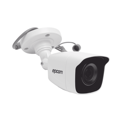 Bala TURBOHD 2 Megapíxeles (1080p) / METALICA / Gran Angular 103° / Lente 2.8 mm / IR EXIR Inteligente 20 mts / Exterior IP66 / TVI-AHD-CVI-CVBS