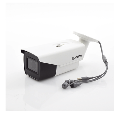 Bala TURBOHD 2 Megapixel (1080p) / Lente Mot. 2.7 mm a 13.5 mm / 70 mts IR EXIR / Exterior IP67 / Ultra Baja Iluminación / METAL / 24 VCA / 12 VCC