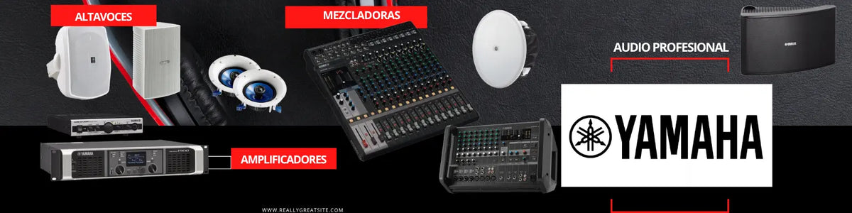 Yamaha mezcladoras, bocinas de alto desempeño