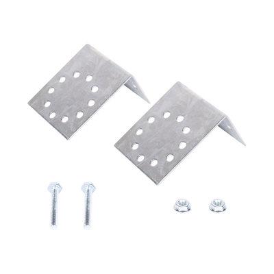 Base Multiposición para postes de paso o esquina en cercos electricos 100% Acero galvanizado.