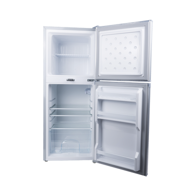 Refrigerador Combinado Solar de 105L (3.7 ft3) - 12/24V, Solución Todo en uno para Aplicaciones Aisladas y Eficiencia Energética.