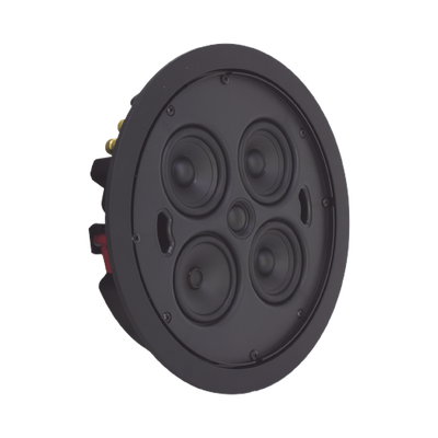 Altavoz delgado de 3 vías para empotrar en el techo tres woofers de 3 ", un altavoz de medios de 3" y (1) tweeter de cúpula de seda de 20 mm