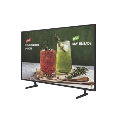 Television para negocios de 85" Resolucion UHD 4K (3840x2160p) / Tizen / Entradas de Video HDMI / Bocinas Integradas / WIFI 5 / eARC.