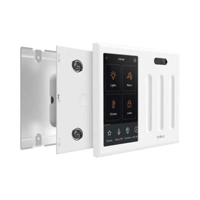 Control touch desde su pantalla en pared, compatible con 3 cargas para controlar iluminacion.