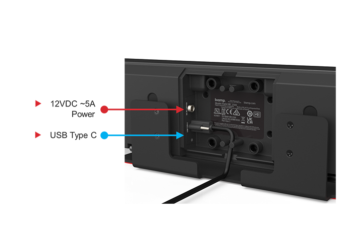 Biamp Bar BIAMP Parlé VBC 2500 Conferencing Video Bar. All in one Biamp Audio y