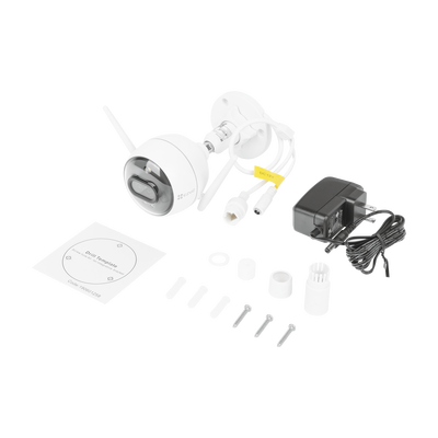 Bala IP 2 Megapíxel / Wi-Fi  / Doble Lente / COLORES EN OSCURIDAD / Deteccion de Personas o Vehículos  / Cruce de Línea / Intrusión a un área / Audio de dos vías / Luz Estroboscópica / Sirena / MicroSD