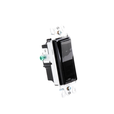 Switch un solo polo 15 Amp negro nigth