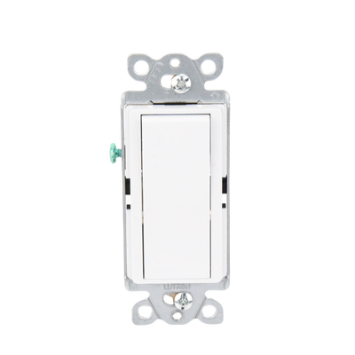 Interruptor Claro, 3 Hilos, 15A, Color Blanco