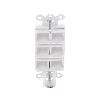 Caja de pared para contactos varios, 6 mini espacios.
