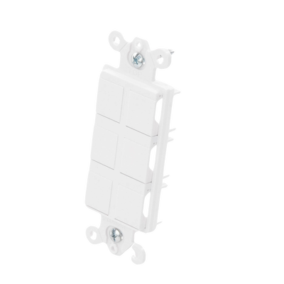 Caja de pared para contactos varios, 6 mini espacios.