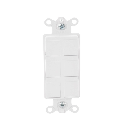 Caja de pared para contactos varios, 6 mini espacios.