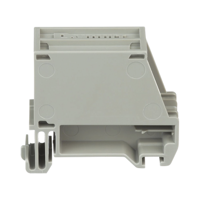 Adaptador de 1 Puerto, Para Conectores Tipo Mini-Com, Montaje en Riel Din Estándar de 35mm, Color Gris Internacional