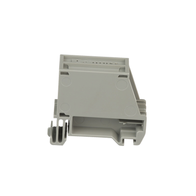 Adaptador de 1 Puerto, Para Conectores Tipo Mini-Com, Blindado, Montaje en Riel Din Estándar de 35mm, Color Gris Internacional