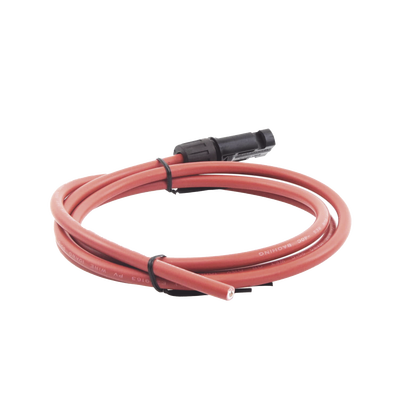 Cable Fotovoltaico, 1.5 m, Rojo, Calibre 10 AWG con Terminal MC4-M en un Extremo