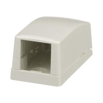 Caja de Montaje en Superficie, Para 1 Módulo Mini-Com, Color Blanco Mate