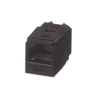 Módulo Acoplador RJ45 a RJ45, Mini-Com, Categoría 6, Color Negro